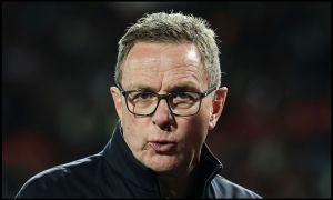 Ralf Rangnick looking on