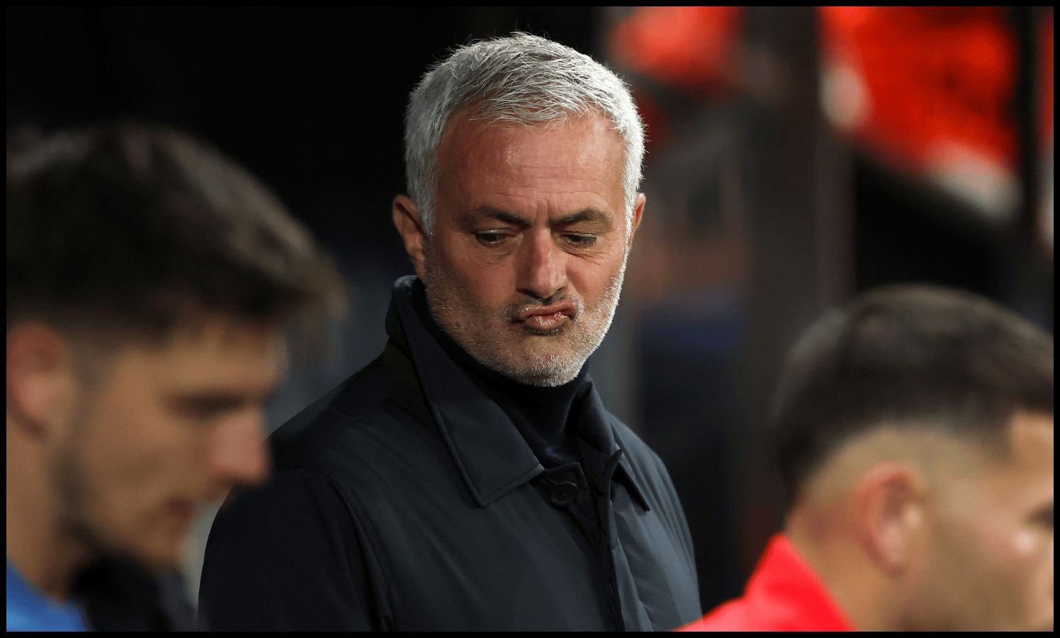 NEWCASTLE UPON TYNE, ENGLAND - OCTOBER 21: Jose Mourinho, Head Coach of Benfica, reacts during the UEFA Champions League 2025/26 League Phase MD3 match between Newcastle United FC and SL Benfica at St James' Park on October 21, 2025 in Newcastle upon Tyne, England.