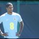 Marcus Rashford during England's training session