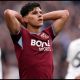 LONDON, ENGLAND - MAY 10: Mateus Fernandes of West Ham United reacts after missing a chance during the Premier League match between West Ham United and Arsenal at London Stadium on May 10, 2026 in London, England.