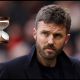 MANCHESTER, ENGLAND - MARCH 15: Michael Carrick, Manager of Manchester United, looks on during the Premier League match between Manchester United and Aston Villa at Old Trafford on March 15, 2026 in Manchester, England