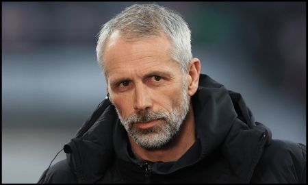 LEIPZIG, GERMANY - MARCH 15: Marco Rose, Head Coach of RB Leipzig, looks on prior to the Bundesliga match between RB Leipzig and Borussia Dortmund at Red Bull Arena on March 15, 2025 in Leipzig, Germany.