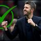 MANCHESTER, ENGLAND - MAY 03: Michael Carrick, Manager of Manchester United, celebrates victory following the Premier League match between Manchester United and Liverpool at Old Trafford on May 03, 2026 in Manchester, England.