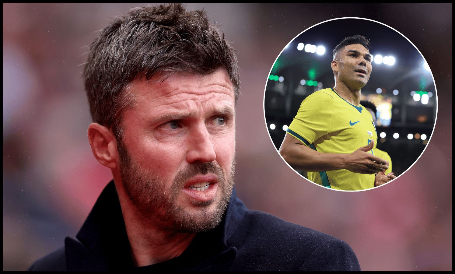 SUNDERLAND, ENGLAND - MAY 09: Michael Carrick, Manager of Manchester United, looks on prior to the Premier League match between Sunderland and Manchester United at Stadium of Light on May 09, 2026 in Sunderland, England.