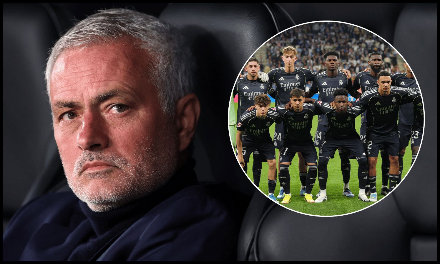 NEWCASTLE UPON TYNE, ENGLAND - OCTOBER 21: Jose Mourinho, Head Coach of Benfica, looks on prior to the UEFA Champions League 2025/26 League Phase MD3 match between Newcastle United FC and SL Benfica at St James' Park on October 21, 2025 in Newcastle upon Tyne, England.