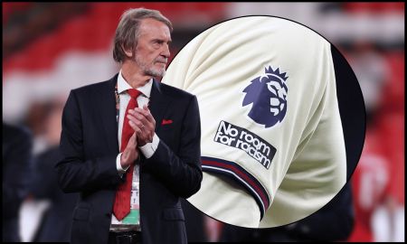 BILBAO, SPAIN - MAY 21: Sir Jim Ratcliffe, Co-owner of Manchester United, applauds beside Daniel Levy, Chairman of Tottenham Hotspur, during the medal ceremony ahead of the trophy presentation after the UEFA Europa League Final 2025 between Tottenham Hotspur and Manchester United at Estadio de San Mames on May 21, 2025 in Bilbao, Spain.