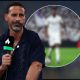 JEDDAH, SAUDI ARABIA - OCTOBER 24: Pundit, Rio Ferdinand speaks pitchside prior to the Saudi Pro League match between Al Ittihad and Al Hilal at King Abdullah Sports City on October 24, 2025 in Jeddah, Saudi Arabia.
