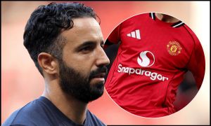 MANCHESTER, ENGLAND - AUGUST 17: Ruben Amorim, Manager of Manchester United looks on following the Premier League match between Manchester United and Arsenal at Old Trafford on August 17, 2025 in Manchester, England.