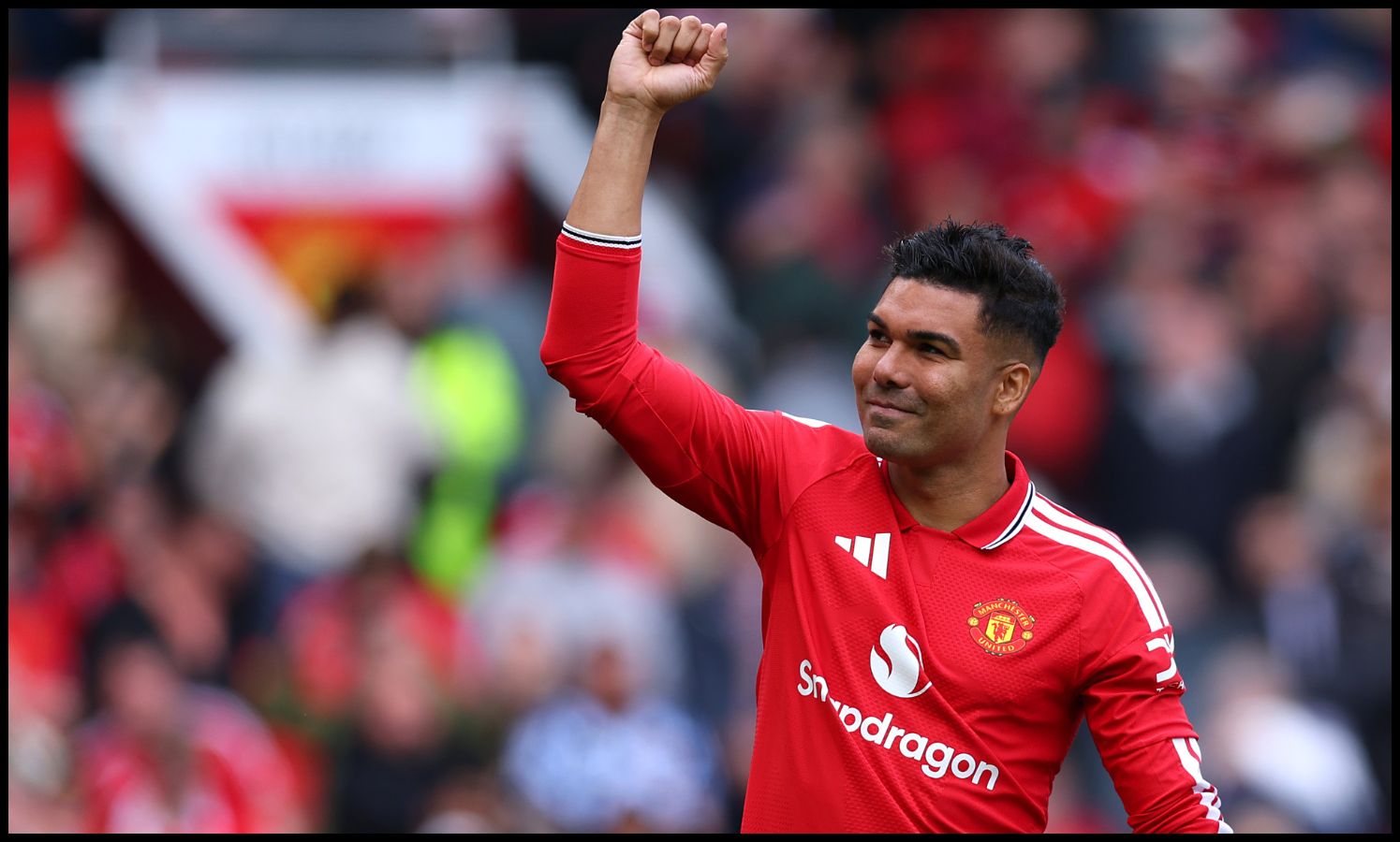 Casemiro saluting Man Utd fans