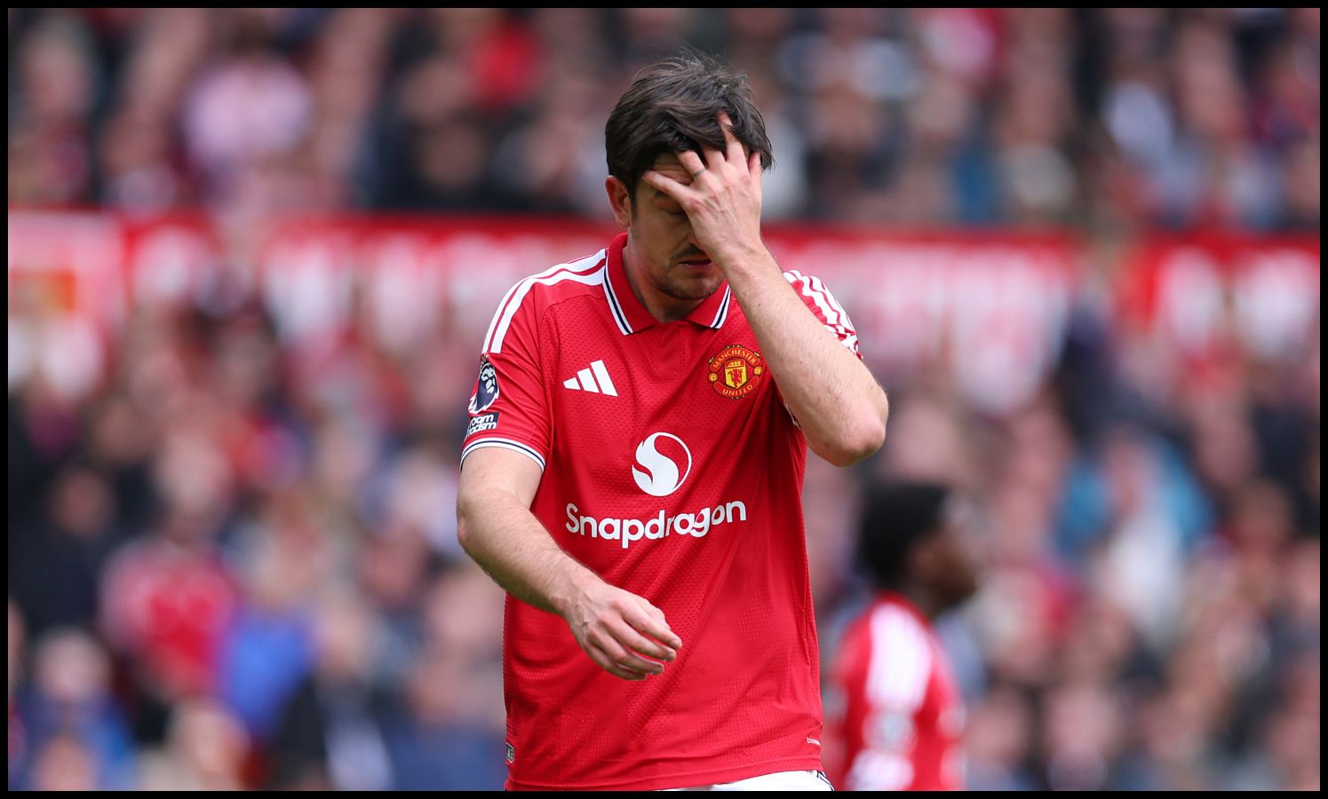 Harry Maguire looking dejected