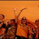 Hull City fans celebrating