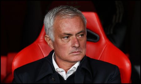 Jose Mourinho in the dugout