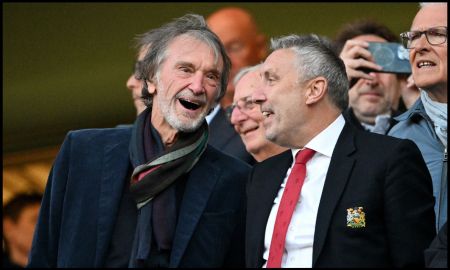 Sir Jim Ratcliffe and Man Utd football director Jason Wilcox