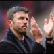 Michael Carrick applauding Man Utd supporters