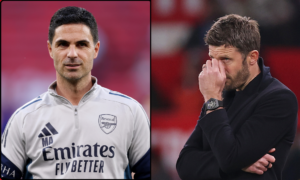 Mikel Arteta and Michael Carrick