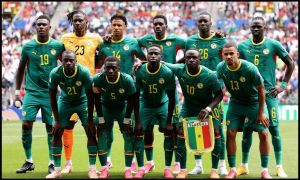 SEATTLE, WASHINGTON - JULY 01: Players of Senegal pose for a team photograph before the FIFA World Cup 2026 Round Of 32 match between Belgium and Senegal at Seattle Stadium on July 01, 2026 in Seattle, Washington.