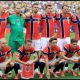 EAST RUTHERFORD, NEW JERSEY - JULY 05: Norway players pose for a team photograph before the FIFA World Cup 2026 Round of 16 match between Brazil and Norway at New York New Jersey Stadium on July 05, 2026 in East Rutherford, New Jersey.