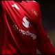 MANCHESTER, ENGLAND - MAY 17: A detailed view of the Manchester United shirt during the Premier League match between Manchester United and Nottingham Forest at Old Trafford on May 17, 2026 in Manchester, England.