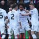 LONDON, ENGLAND - NOVEMBER 30: Joshua Zirkzee of Manchester United celebrates scoring his team's first goal with teammates during the Premier League match between Crystal Palace and Manchester United at Selhurst Park on November 30, 2025 in London, England