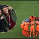 GUADALUPE, MEXICO - JUNE 29: Players of the Netherlands huddle before the FIFA World Cup 2026 Round of 32 match between Netherlands and Morocco at Monterrey Stadium on June 29, 2026 in Guadalupe, Mexico.