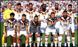 FOXBOROUGH, MASSACHUSETTS - JUNE 29: Germany players pose for a team photograph before the FIFA World Cup 2026 Round Of 32 match between Germany and Paraguay at Boston Stadium on June 29, 2026 in Foxborough, Massachusetts