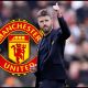 MANCHESTER, ENGLAND - MAY 17: Michael Carrick, Manager of Manchester United, speaks to the fans following the Premier League match between Manchester United and Nottingham Forest at Old Trafford on May 17, 2026 in Manchester, England.