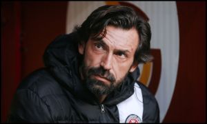 ISTANBUL, TURKEY - APRIL 23: Head Coach Andrea Pirlo of Fatih Karagumruk looks on during the Super Lig match between Galatasaray and Fatih Karagumruk SK at NEF Stadyumu on April 23, 2023 in Istanbul, Turkey.