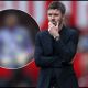 MANCHESTER, ENGLAND - MAY 03: Michael Carrick, Manager of Manchester United, reacts during the Premier League match between Manchester United and Liverpool at Old Trafford on May 03, 2026 in Manchester, England.
