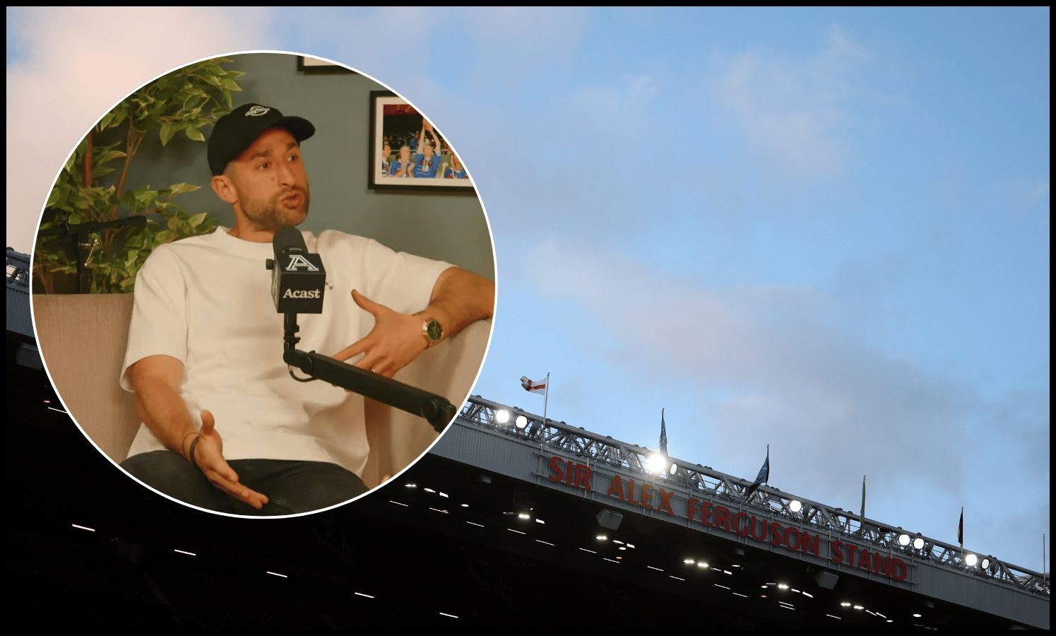MANCHESTER, ENGLAND - MARCH 25: A general view of the Sir Alex Ferguson stand prior to the UEFA Women's Champions League 2025/26 Quarter-finals First Leg match between Manchester United FC and FC Bayern München at Old Trafford on March 25, 2026 in Manchester, England
