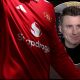 MANCHESTER, ENGLAND - MAY 17: A detailed view of the Manchester United shirt during the Premier League match between Manchester United and Nottingham Forest at Old Trafford on May 17, 2026 in Manchester, England.