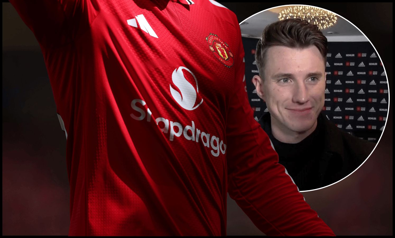MANCHESTER, ENGLAND - MAY 17: A detailed view of the Manchester United shirt during the Premier League match between Manchester United and Nottingham Forest at Old Trafford on May 17, 2026 in Manchester, England.