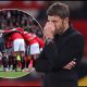 MANCHESTER, ENGLAND - APRIL 13: Michael Carrick, Manager of Manchester United, reacts during the Premier League match between Manchester United and Leeds United at Old Trafford on April 13, 2026 in Manchester, England.