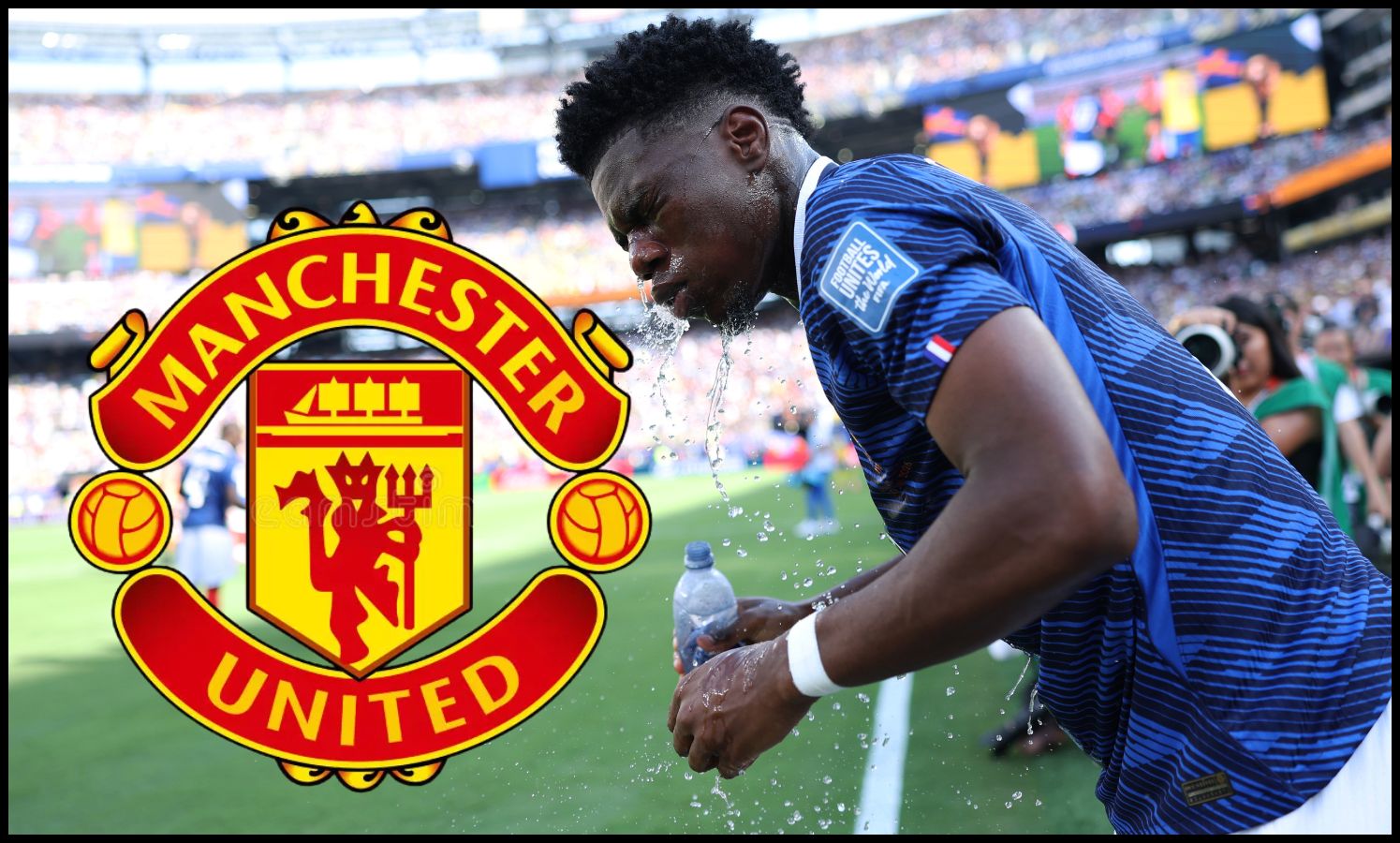 Aurelien Tchouameni hydrating