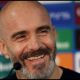 Enzo Maresca smiling during a press conference