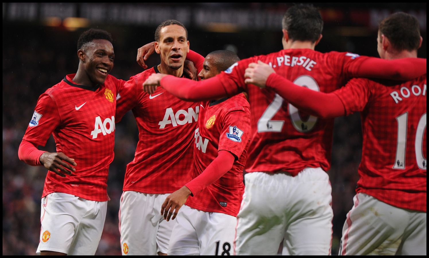 Danny Welbeck and Rio Ferdinand during their time together at Man Utd