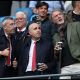 Sir Jim Ratcliffe with Man Utd officials Omar Berrada and Jason Wilcox
