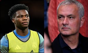 Jose Mourinho and Aurelien Tchouameni