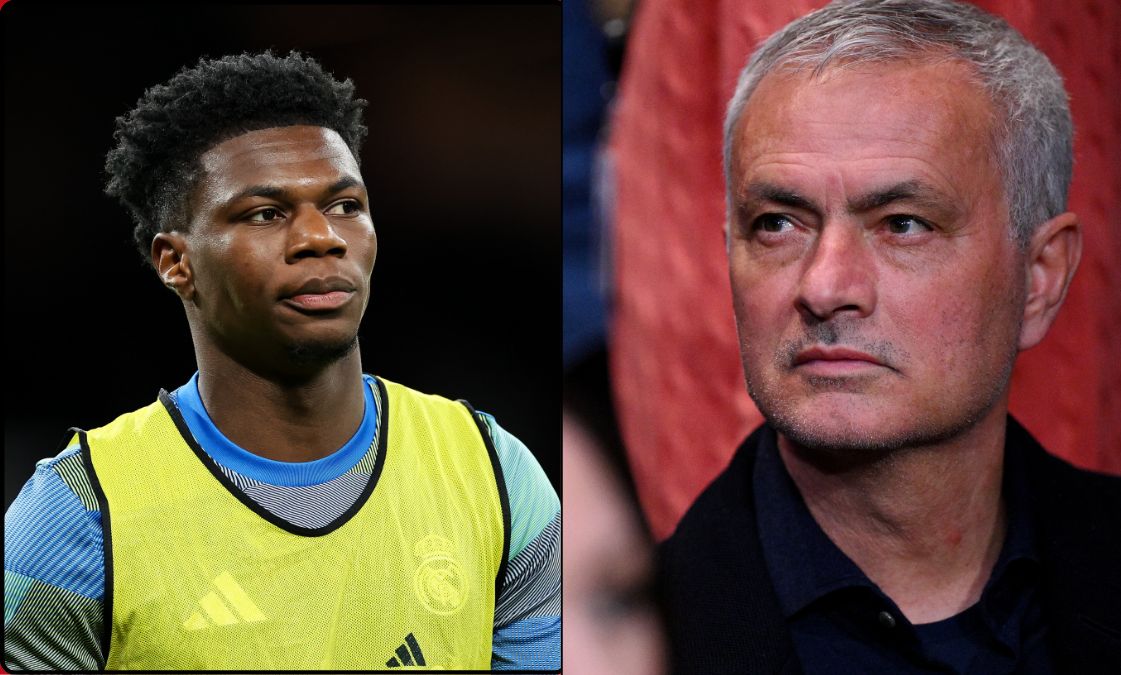 Jose Mourinho and Aurelien Tchouameni