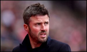 Michael Carrick looking on