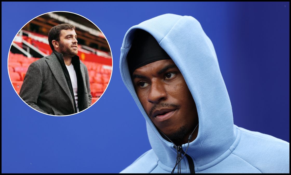 Marcus Rashford looking on