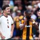 Manchester United defender Harry Maguire looks despondent during Hull game.