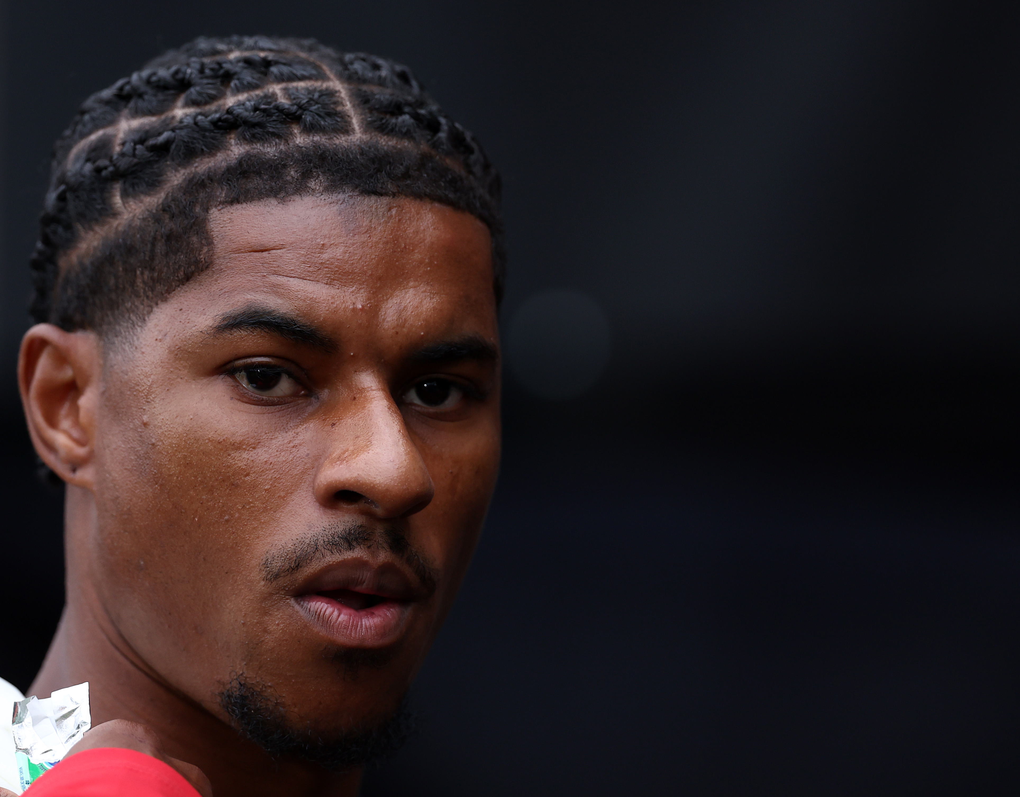 HULL, ENGLAND - AUGUST 22: Marcus Rashford of Manchester United during the Premier League 2026/27 match between Hull City and Manchester United at MKM Stadium on August 22, 2026 in Hull, England.