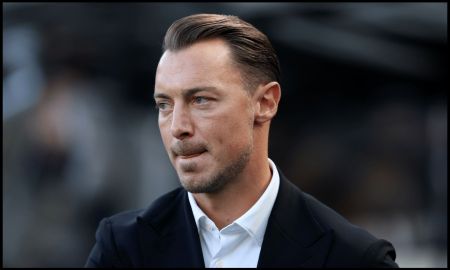 NEWCASTLE UPON TYNE, ENGLAND - AUGUST 23: Matthias Jaissle, Manager of Newcastle United looks on before the Premier League 2026/27 match between Newcastle United and Liverpool FC at St James' Park on August 23, 2026 in Newcastle upon Tyne, England.