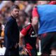 HULL, ENGLAND - AUGUST 22: Michael Carrick, Manager of Manchester United looks on during the Premier League 2026/27 match between Hull City and Manchester United at MKM Stadium on August 22, 2026 in Hull, England.