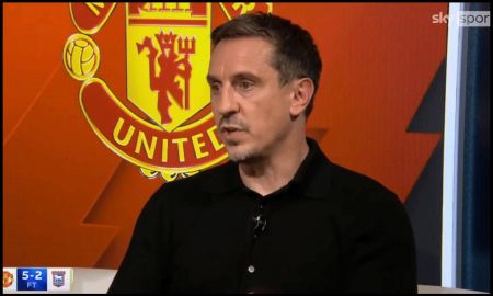 Gary Neville talks on Sky Sports.