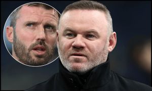 MILAN, ITALY - JANUARY 20: Wayne Rooney looks on before the UEFA Champions League 2025/26 League Phase MD7 match between FC Internazionale Milano and Arsenal FC at Stadio San Siro on January 20, 2026 in Milan, Italy.