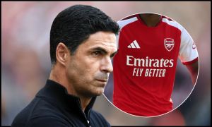 DUBLIN, IRELAND - AUGUST 5: Arsenal manager Mikel Arteta watches on during the pre-season friendly match between Arsenal FC and Real Betis Balompie at Aviva Stadium on August 5, 2026 in Dublin, Ireland.