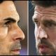 Mikel Arteta and Michael Carrick