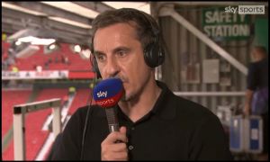 Gary Neville talks on Sky Sports.