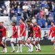 LIVERPOOL, ENGLAND - SEPTEMBER 06: Players of Manchester United walk off the pitch after the Premier League 2026/27 match between Everton and Manchester United at Hill Dickinson Stadium on September 06, 2026 in Liverpool, England.